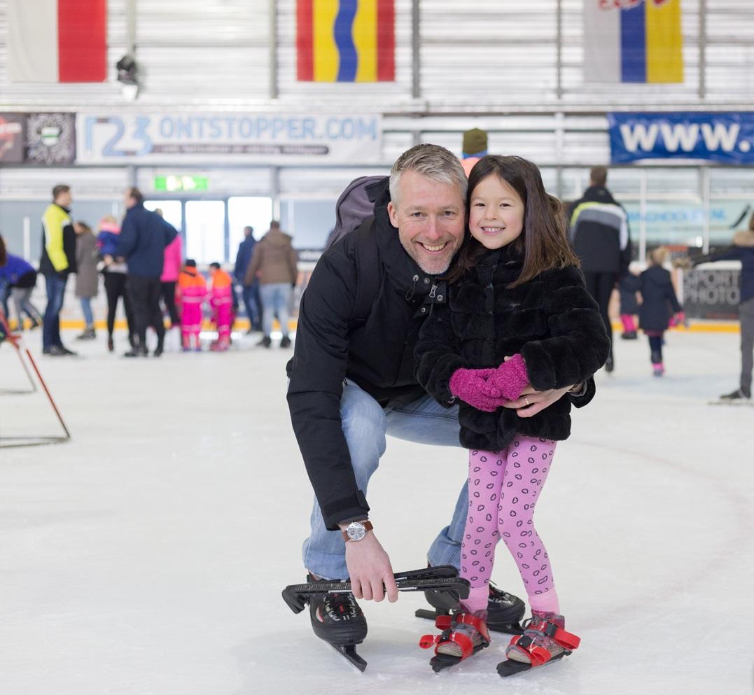 Schaatsen met papa