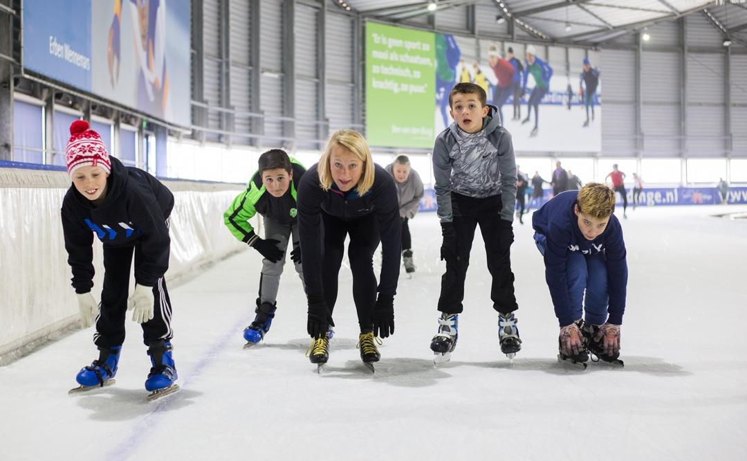 schoolschaatsen 400m